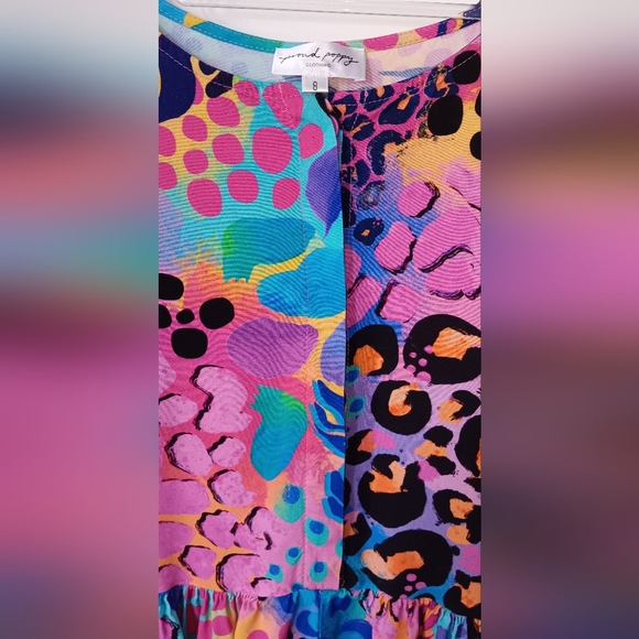 Proud Poppy Dress w/ Pockets & Adjustable Sleeve - Picture 6 of 14